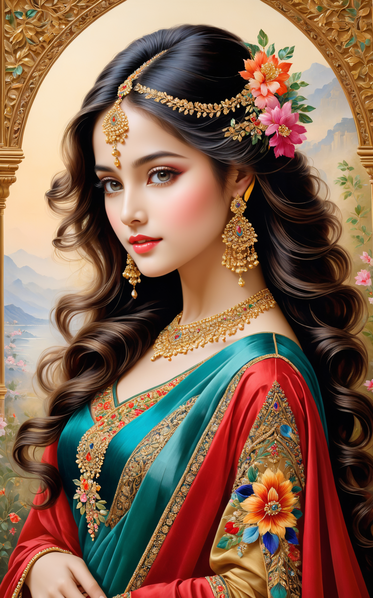 05178-456388601-This captivating painting portrays a resplendent young woman adorned with an array of exquisite embellishments. Her ethereal bea.png